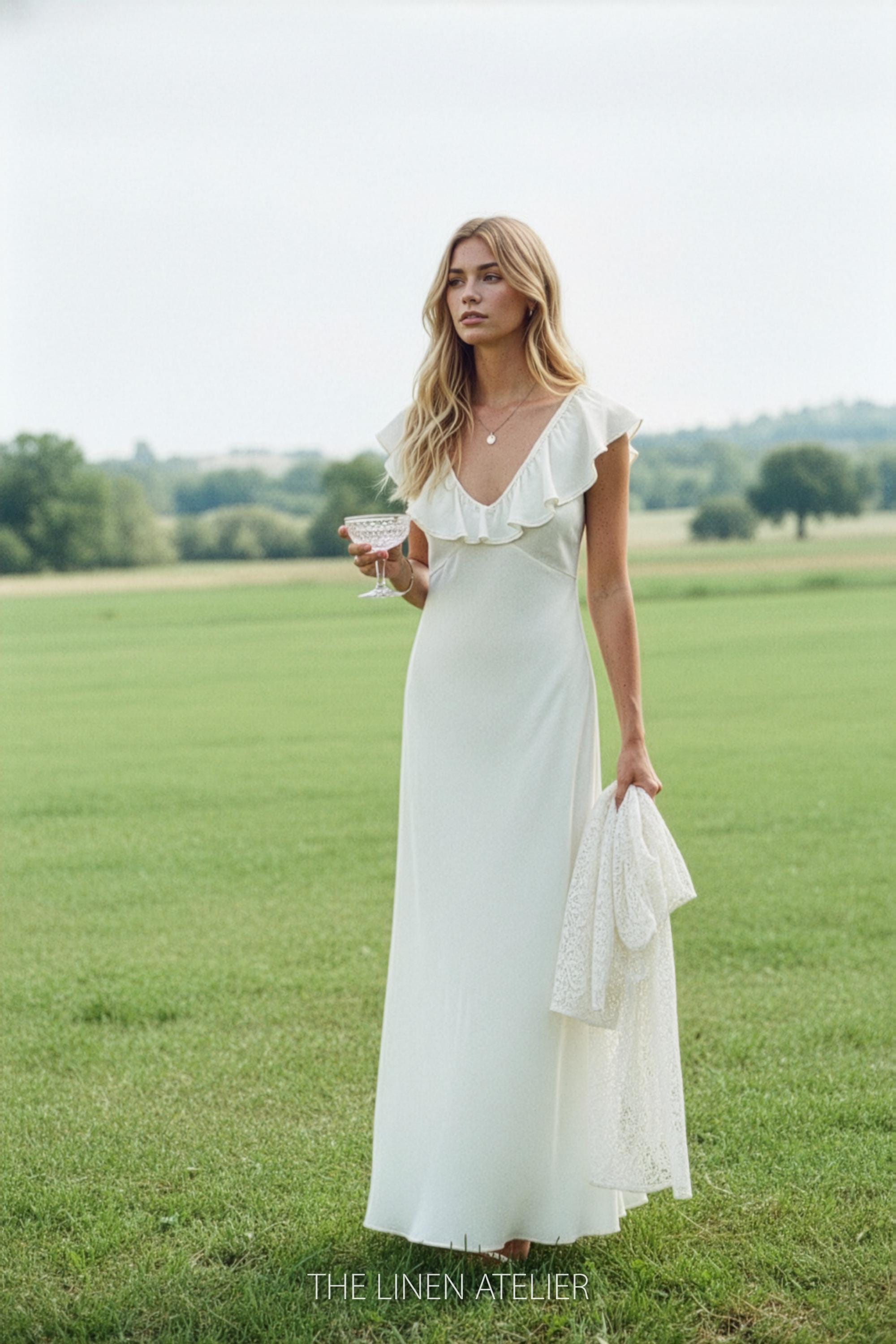 1970 bridesmaid dresses for sale 1970s Chiffon Gown main image 0