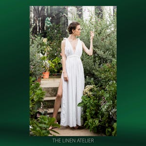 HERA Goddess Dress | Boho Bridesmaid Dress | Goddess Wedding Dress | Festival Clothing | Photoshoot Dress | Ceremonial Dress | Nature Dress