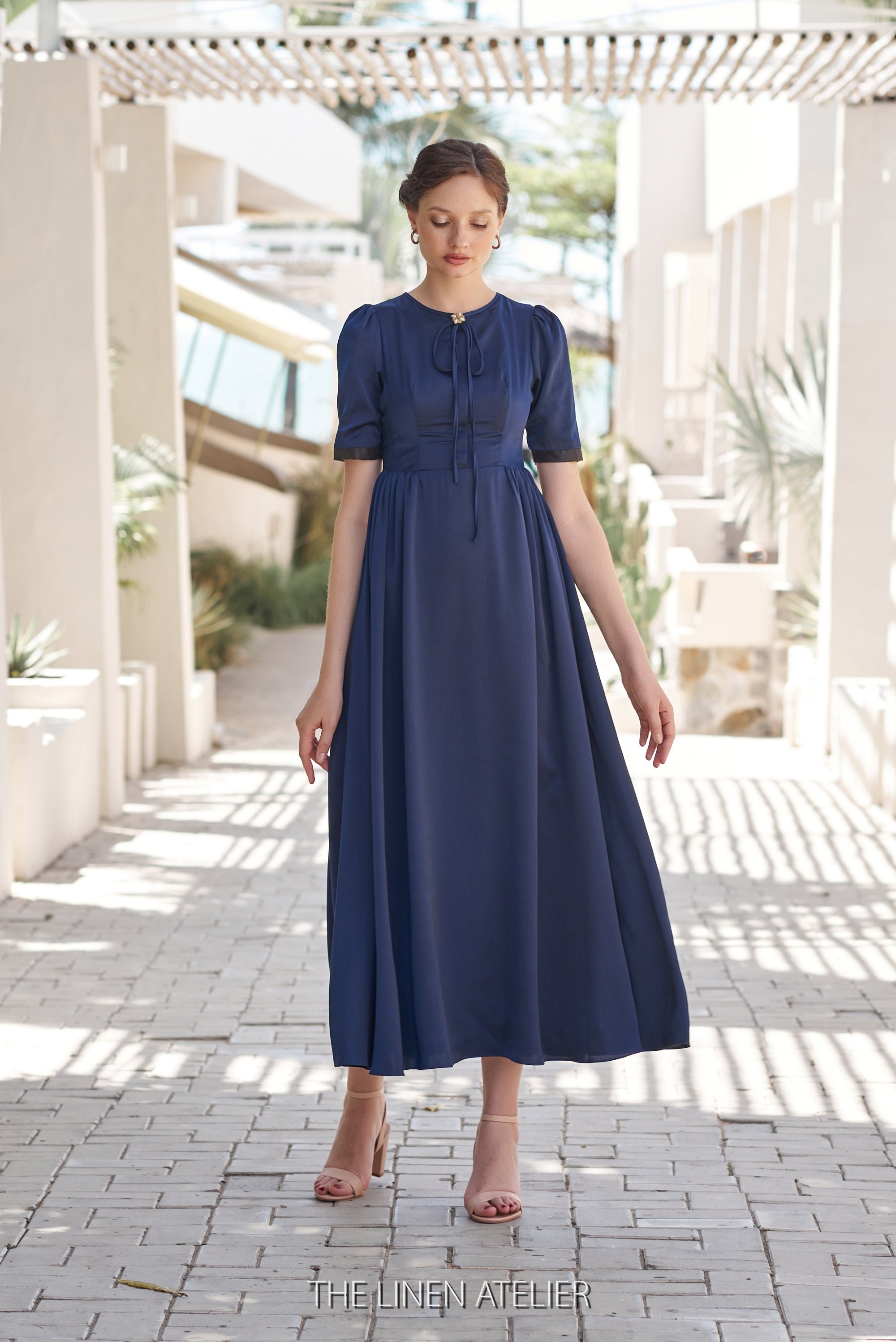 empire waist mother of the groom dress Dark Green Empire Waist Chiffon Mother of Bride Dress