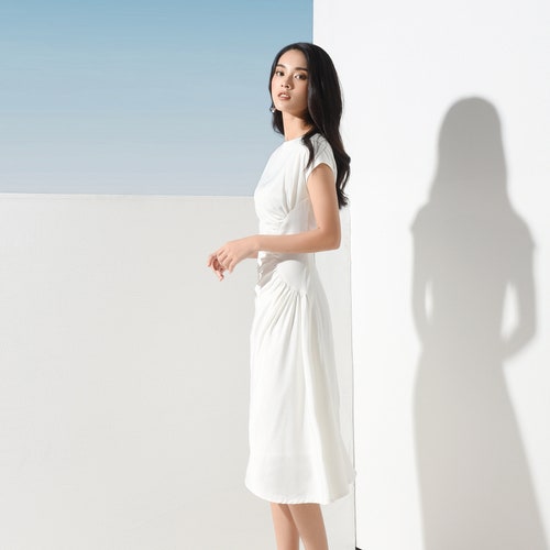 cocktail dress for engagement party guest TAGY Dresses Wedding | Silk With Sleeves Engagement Party – Club L