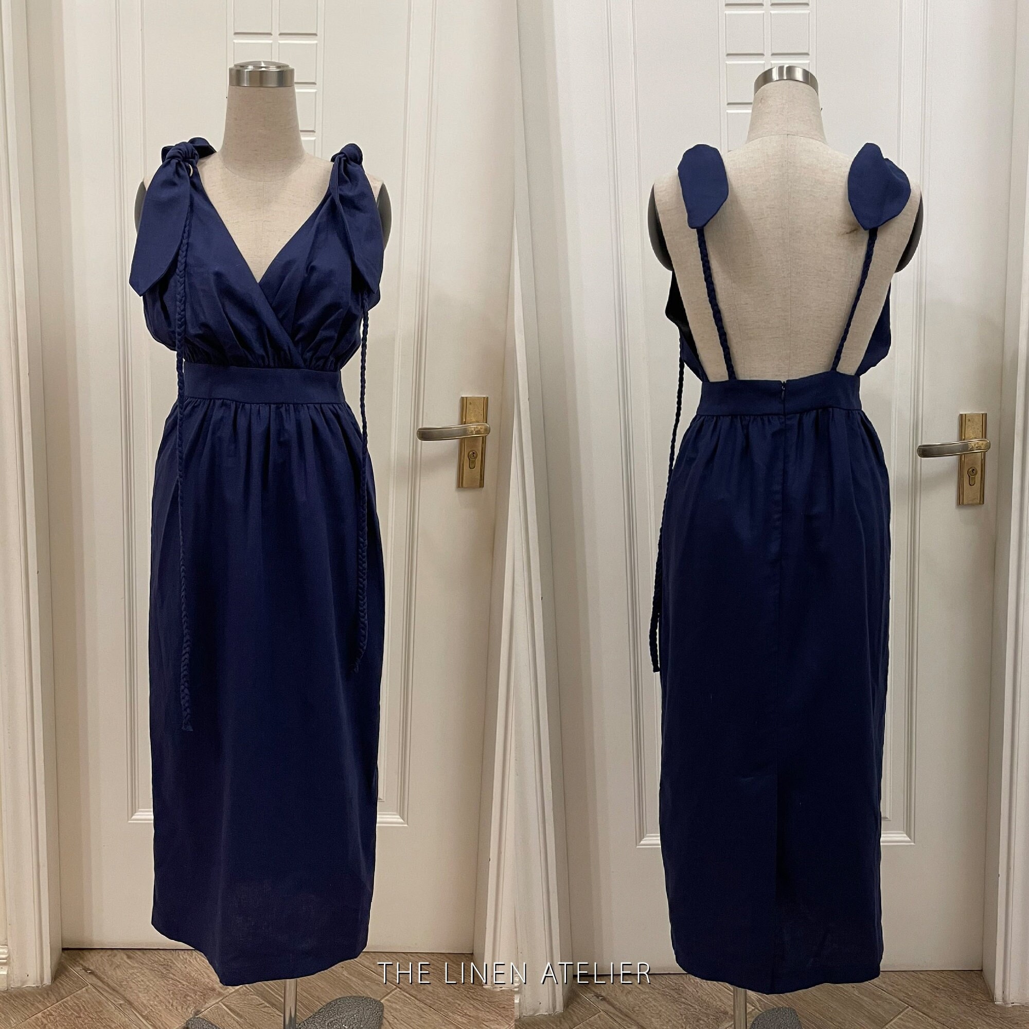 Navy clearance grecian dress