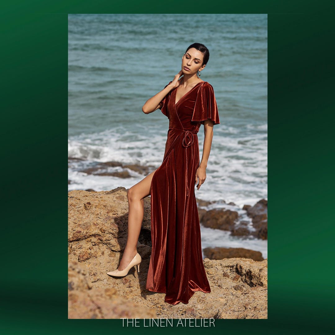 Her lip to Ruffle Wrap Rib Knit Dress Herlipto Ruffle Wrap Rib  