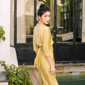 COCO Elegant Midi Dress | Bridesmaid Dresses | Simple Wedding Dress | Engagement Dress | Gift for her | Summer Casual Dress