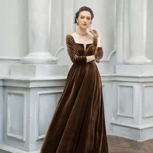 LAURA Velvet Scoop Back Dress | Vintage Wedding Guest Dress