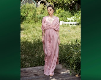 IRIS Göttinnenkleid • Brautjungfernkleid • Boho-Kleider für Frauen • Schlichtes Brautjungfernkleid • Griechisches Göttinnenkleid • Göttinnen-Hochzeitskleid