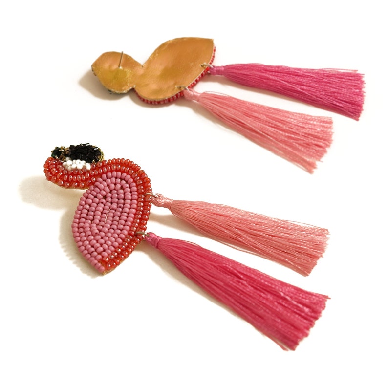 Flamingo Drop Tassel Earrings Women Fashion Jewelry Unique Cute Animal Earrings