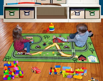 play mats for cars and trains