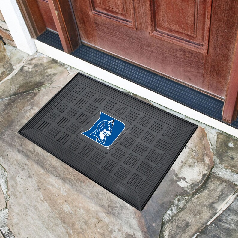 Duke Door Mat Duke Blue Devils Mat Duke University Etsy