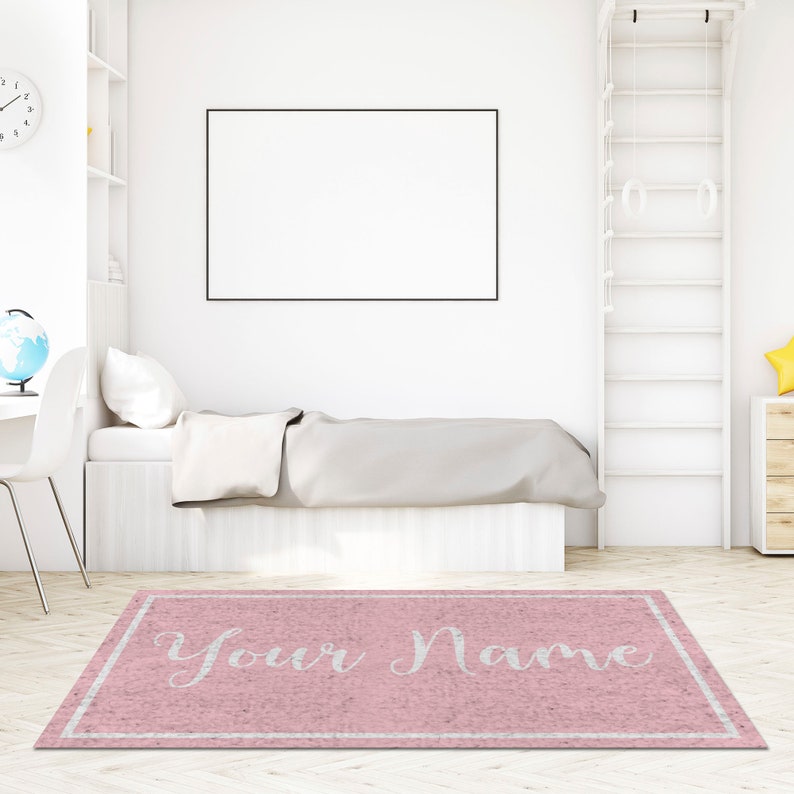 Custom Nursery Rug Name Rug Personalized Rug Nursery Decor Etsy