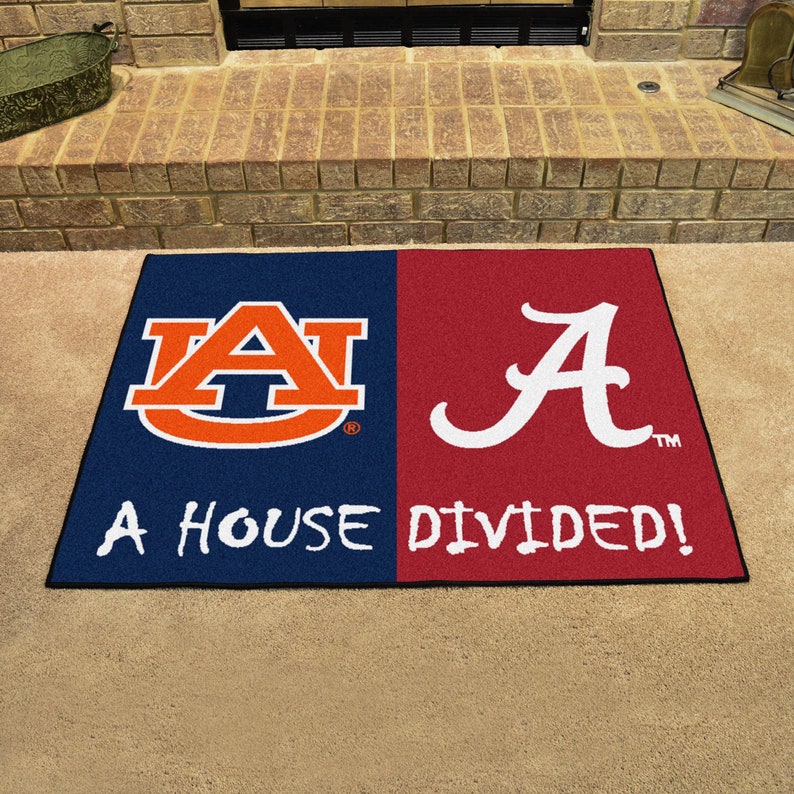 House Divided Ncaa Area Rug Image 0