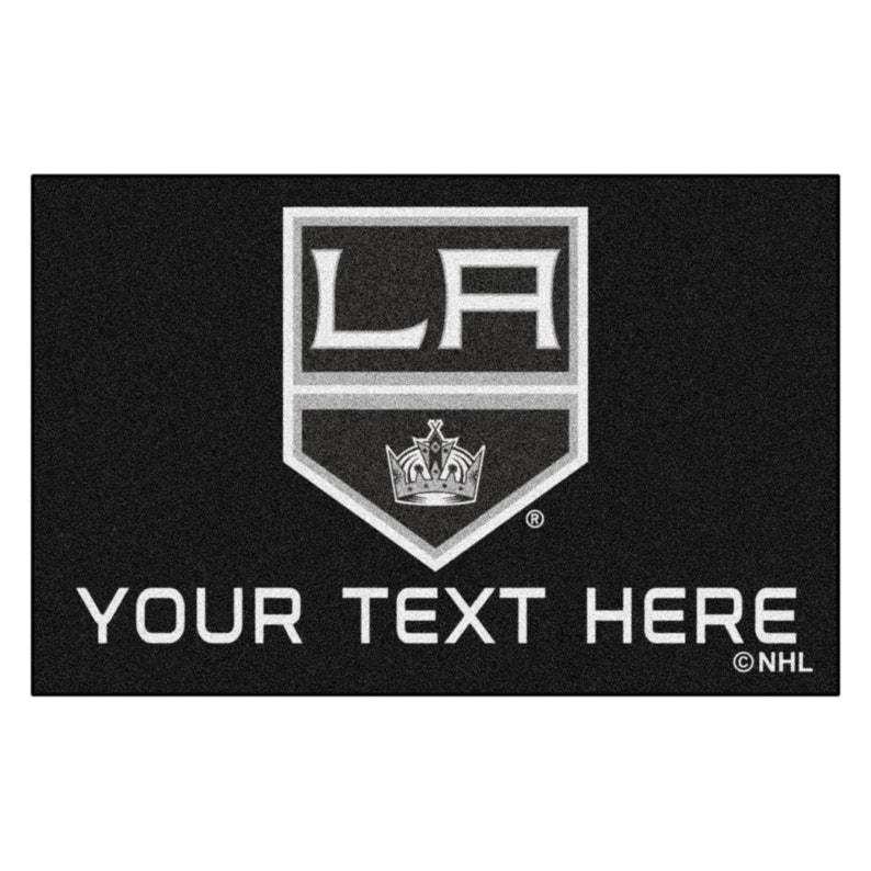 Personalized Nhl La Kings Decor S Roundel Rug Hockey Image 0 1