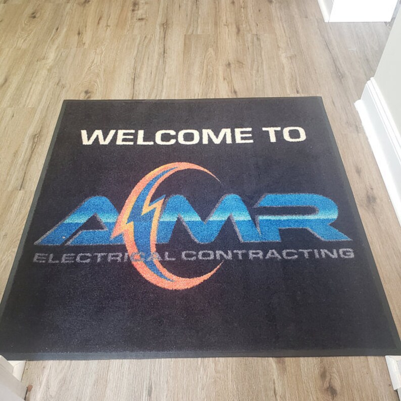 Custom Commercial Logo Floor Mats Industrial Floor Mats Etsy