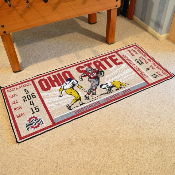 Ohio State Ticket Runner Mat 30x72 Etsy
