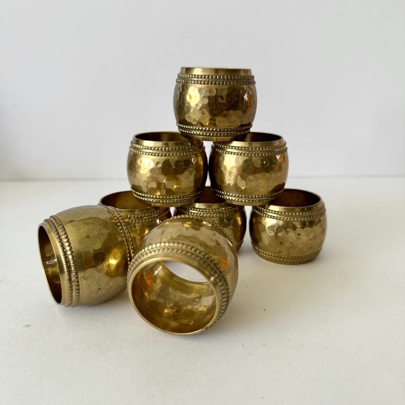 Brass Shell Napkin Rings