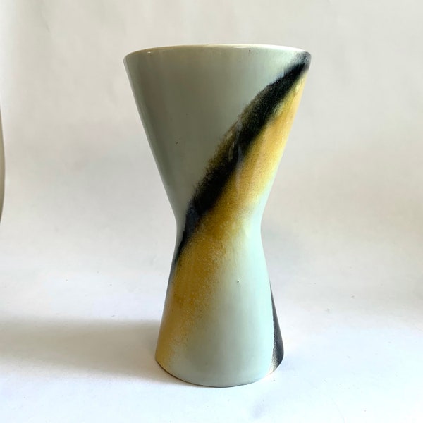 German Strehla Keramik  Vase,