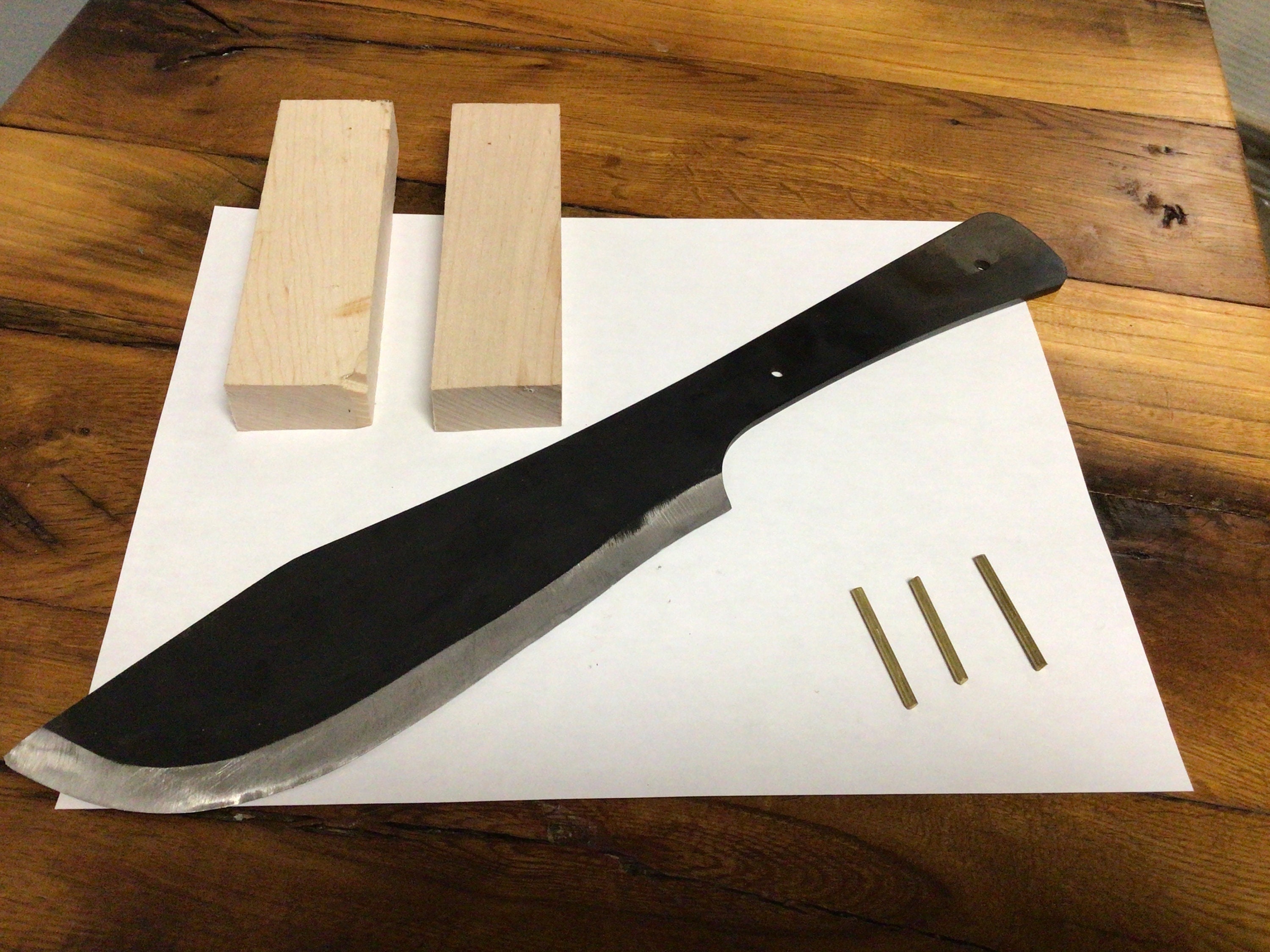 Jeff White Blackwater Bowie Knife Blank and Handle Kit