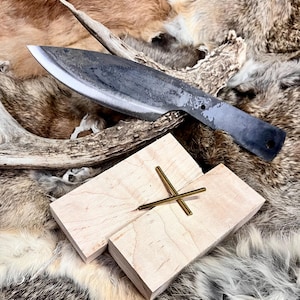 Jeff White Heavy Bush Knife Blank & Handle Kit