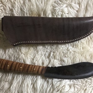Nessmuk Skinning Knife with leather sheath