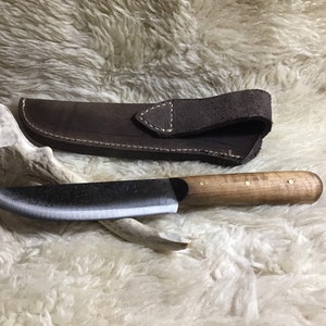 Coltello Jeff White French Trade da 9 pollici (acero riccio con fodero)