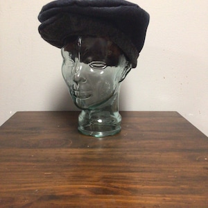 1/1 Navy Blue Handmade Artisan Newsboy Cap - The Congenial Hatter