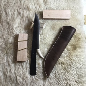 Jeff White Boarder Reaver Knife Blank and Handle Kit with Sheath