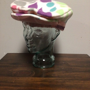 1/1 Polka Dot Handmade Artisan Newsboy Cap - The Congenial Hatter