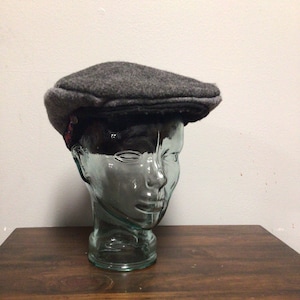 1/1 Grey Handmade Artisan Newsboy Cap - The Congenial Hatter