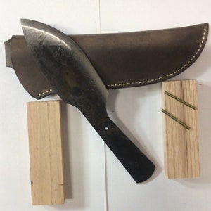 Ensemble de petits couteaux de boulanger blanc Jeff avec manche et étui