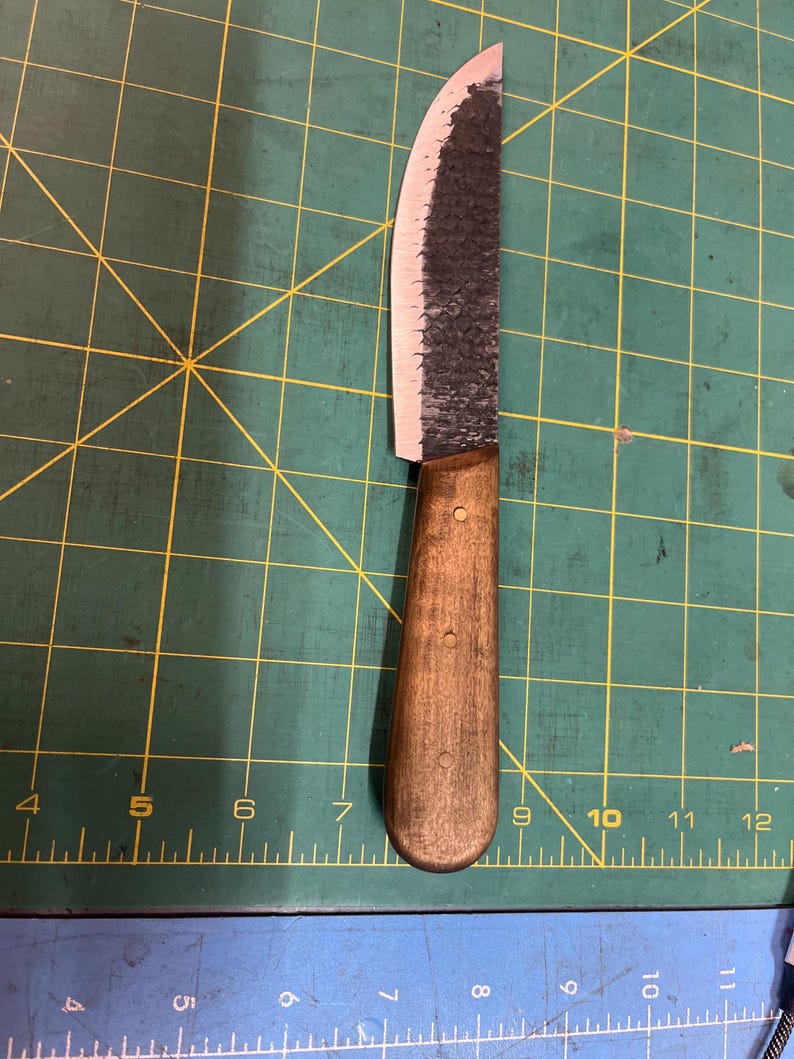 Bezalel Collective Horseshoe Rasp French Trade Knife Curly Maple Handle ...