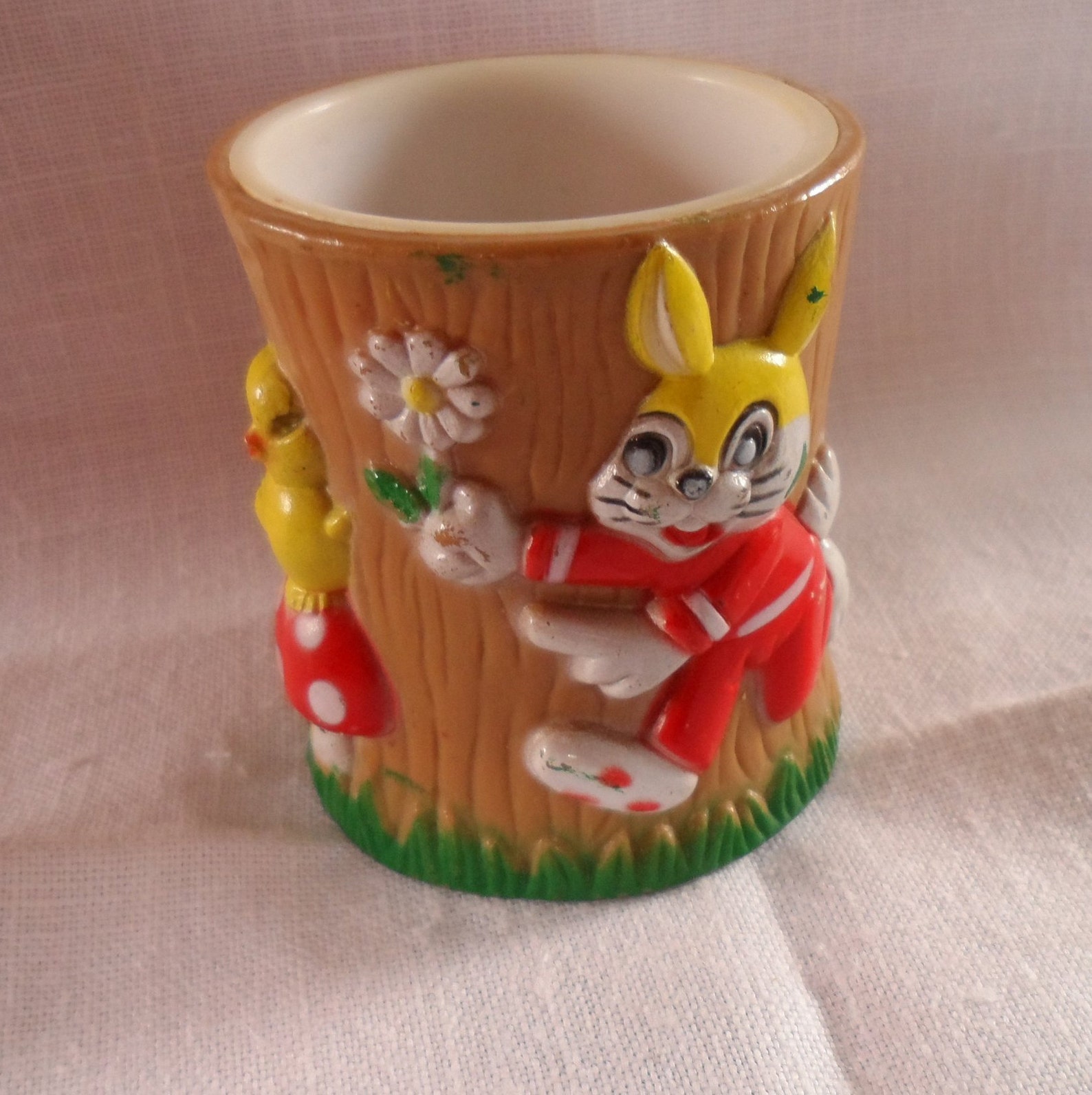 Cute plastic egg cups. Children's. Retro 1950s. Kitsch. Etsy