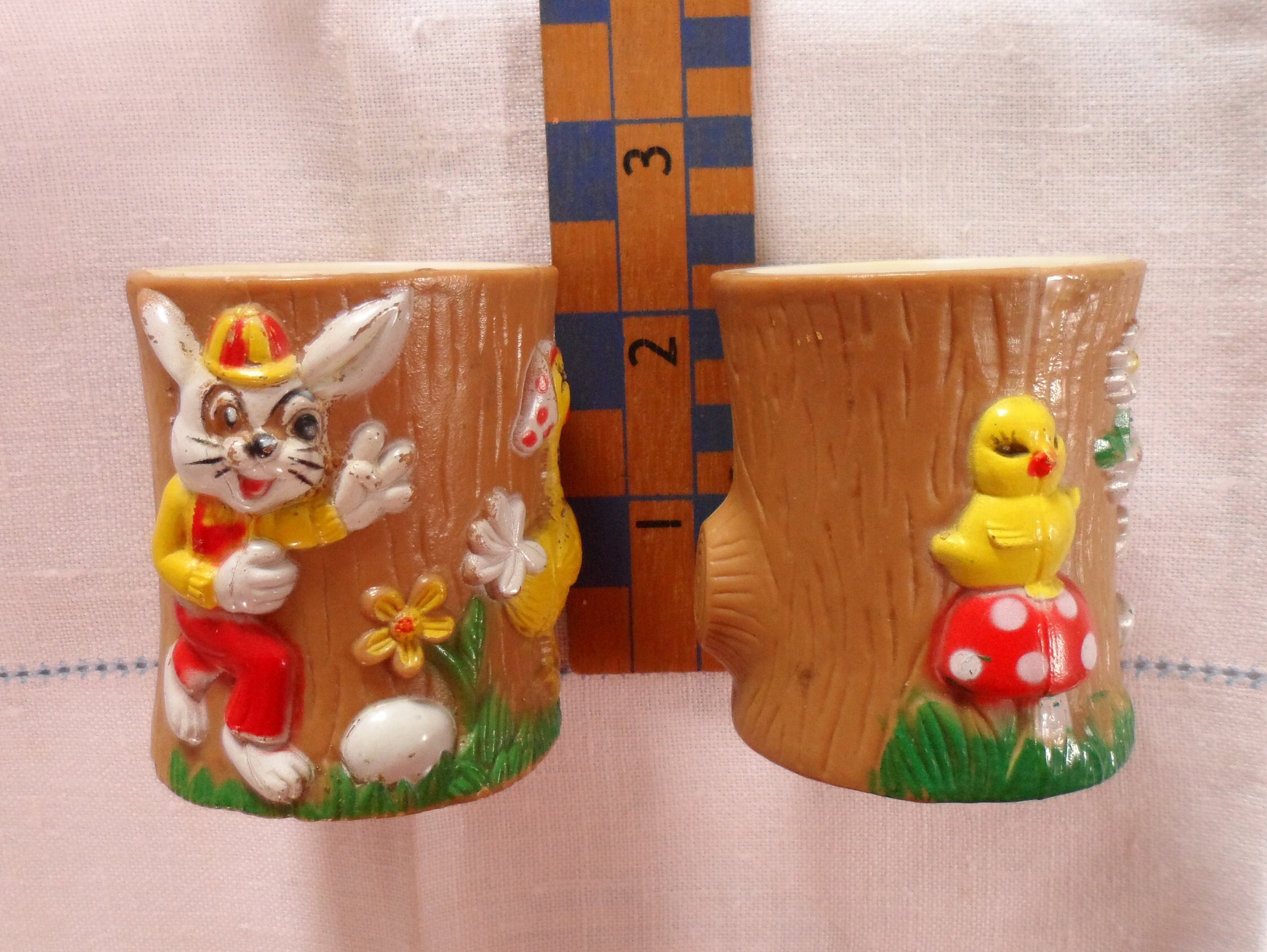 Retro Plastic Egg Cups. Children's. 1950s. Kitsch. Etsy Ireland