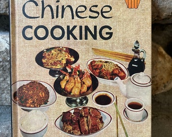 Vintage Chinees kookboek, 1977, vreugde van het Chinese koken, HB, cadeaus voor de kok, vintage kookboeken, authentieke Chinese kookboeken