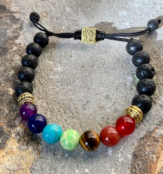 Lava bead rainbow bridge best sale bracelet