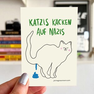 Sticker pack cats poop on Nazis image 1