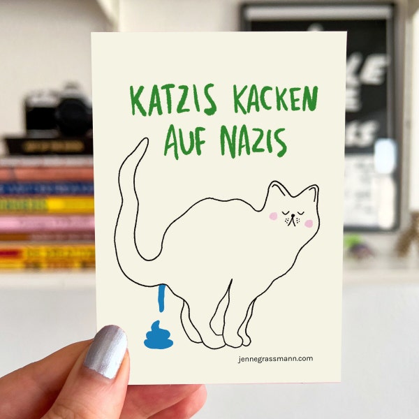 Stickerpack Katzis kacken auf Nazis