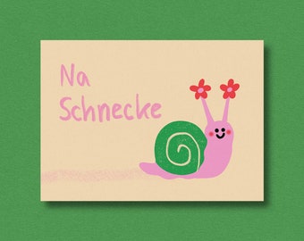 Hey snail | Postcard