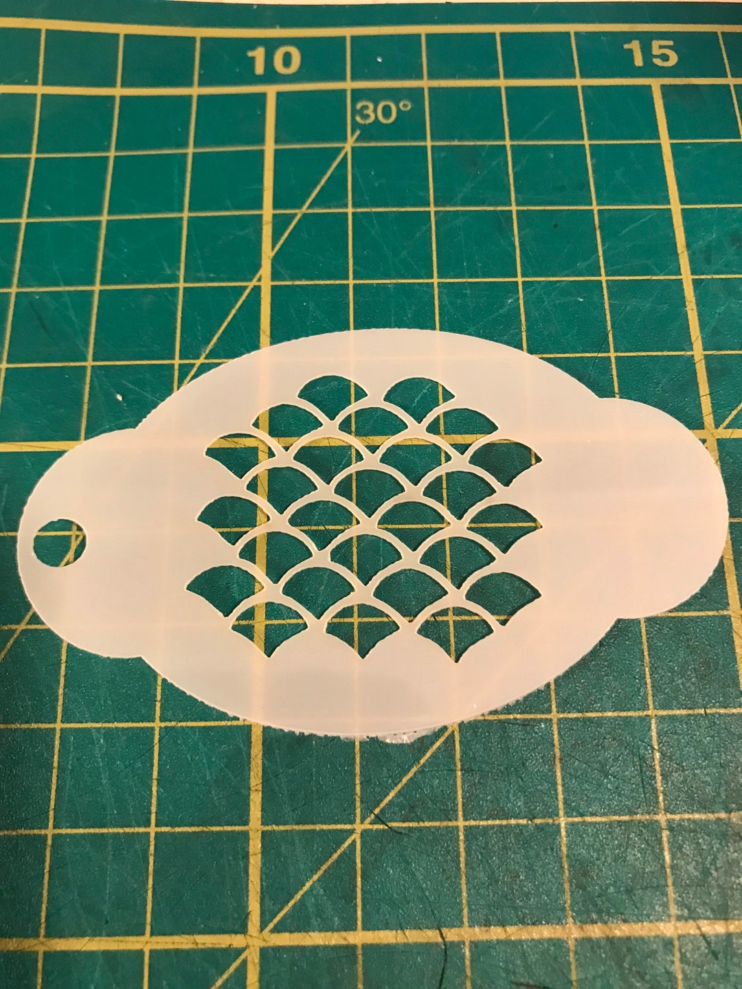 Mermaid Scales Face Paint Stencil Mylar Etsy