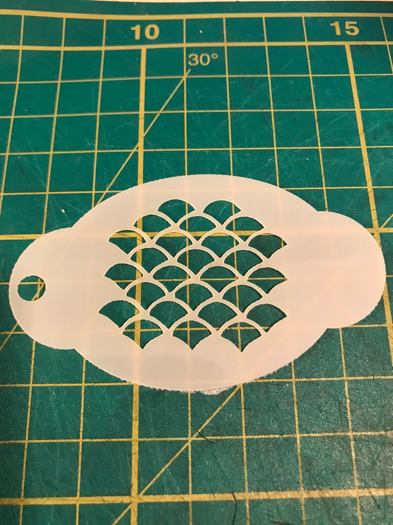 Mermaid Scales Face Paint Stencil Mylar - Etsy