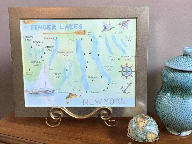 Finger Lakes Sailing Etsy