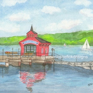 Seneca Lake Pier 8x10 Art Print