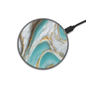 Baby Blue Marble Wireless Charger