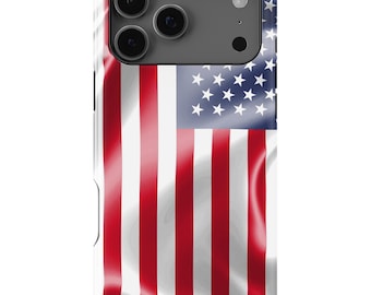 Waving American Flag Case - Apple iPhone 17, 16, 15, 14, 13, 12, 11, Pro Max, Pro, Plus, Mini, Xs Max, Xs, Xr,  SE