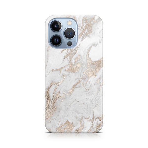 Pearl Marble Case - Apple iPhone 15, 14, 13, 12, 11, Pro Max, Pro, Plus, Mini, Xs Max, Xs, Xr, 8+, 8, 7+, 7, SE