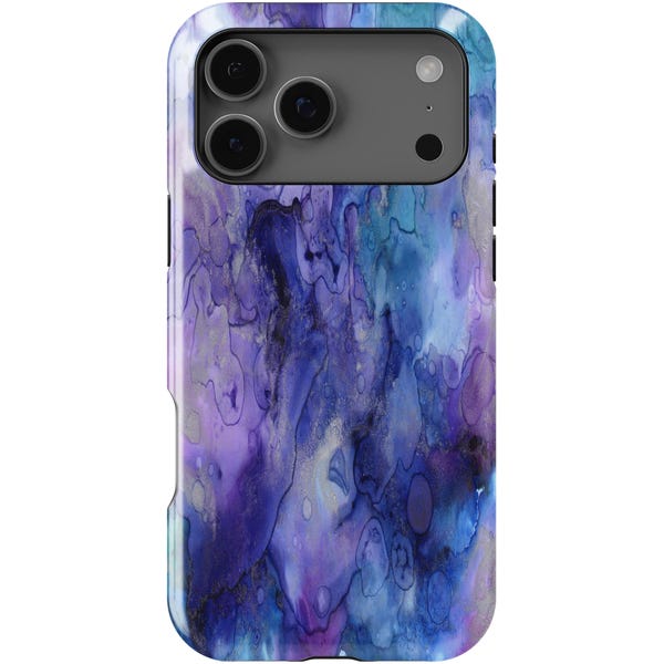 Purple InkDeco Case - Apple iPhone 17, 16, 15, 14, 13, 12, 11, Pro Max, Pro, Plus, Mini, Xs Max, Xs, Xr,  SE