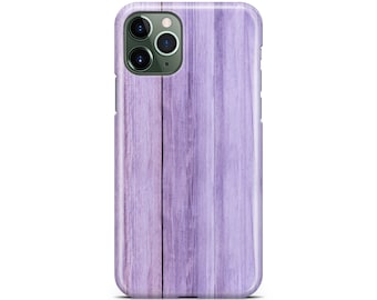 Purple Wood Case - Apple iPhone 16, 15, 14, 13, 12, 11, Pro Max, Pro, Plus, Mini, Xs Max, Xs, Xr, 8+, 8, 7+, 7, SE