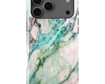 Turquoise Marble Case - Apple iPhone 17, 16, 15, 14, 13, 12, 11, Pro Max, Pro, Plus, Mini, Xs Max, Xs, Xr,  SE