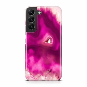 Pink Geode I Case for Samsung Galaxy S26, S25, S24, S23, S22, S21, S20, S10, S9, Ultra, Plus, FE, Note 20, 10, 9, A73, A53, A33, A72, A52, +
