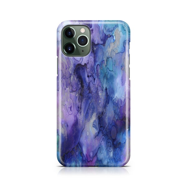 Purple InkDeco Case - Apple iPhone 15, 14, 13, 12, 11, Pro Max, Pro, Plus, Mini, Xs Max, Xs, Xr, 8+, 8, 7+, 7, SE