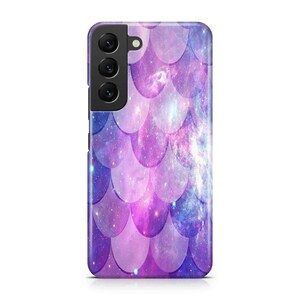 Purple Space Mermaid Scale Case for Samsung Galaxy S26, S25, S24, S23, S22, S21, S20, S10, S9, Ultra, Plus, FE, Note 20, 10, 9, A73, A53