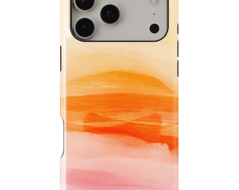 Blazing Orange Ombre Case - Apple iPhone 17, 16, 15, 14, 13, 12, 11, Pro Max, Pro, Plus, Mini, Xs Max, Xs, Xr,  SE